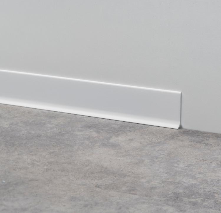 Алюминиевый плинтус 40мм белый 